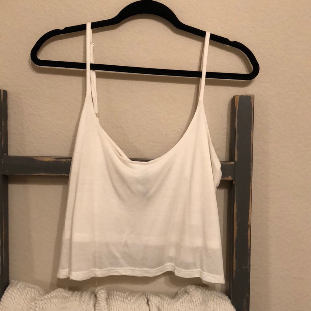 White crop top